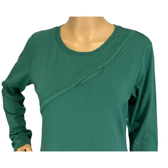 2/$15 NWT Wild Fable Cut Out Long Sleeve Dress Dark Teal Green Size L - Picture 8 of 13